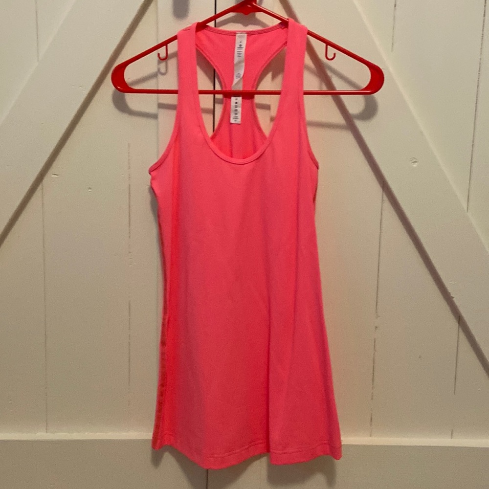 Lululemon Recerback Workout Tank. Hot Pink. Size 6.